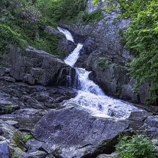 Grande Cascade Grande Cascata Dei Fiumi Cance Canon Neufbourg Normandia — Foto Stock