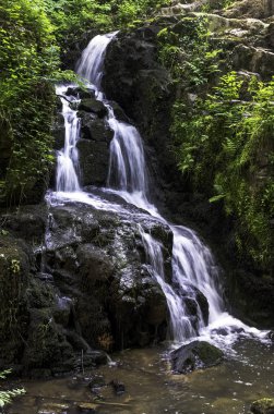 La Petite Cascade - Cance ve Canon nehirlerinin Küçük Şelalesi - Le Neufbourg, Normandiya, Fransa