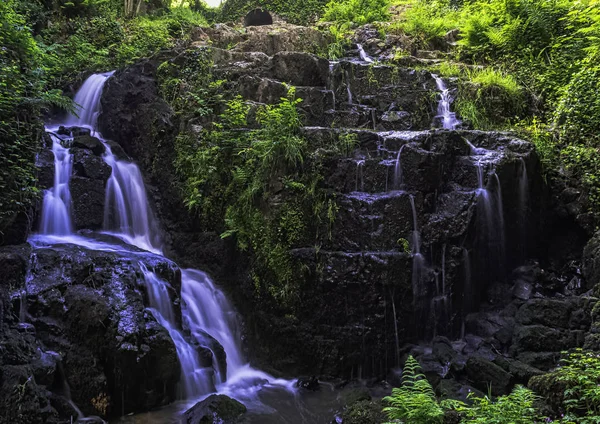 Petite Cascade Cascada Los Ríos Cance Canon Neufbourg Normandía Francia — Foto de Stock