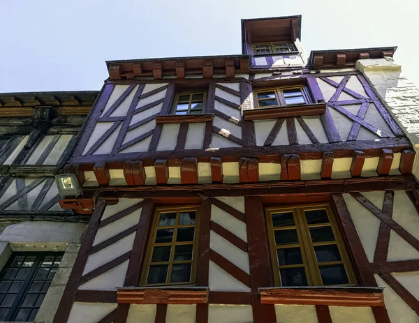 Arquitectura Vintage Del Casco Antiguo Vitre Bretaña Francia Junio 2019 —  Fotos de Stock