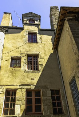 Old Town vitre eski mimarisi (Vitr), Brittany, Fransa 1 Haziran 2019 