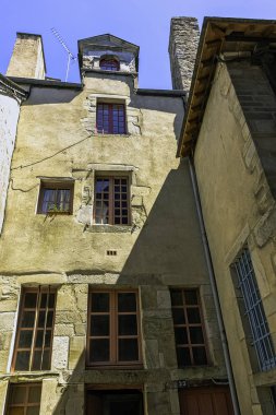 Old Town vitre eski mimarisi (Vitr), Brittany, Fransa 1 Haziran 2019 