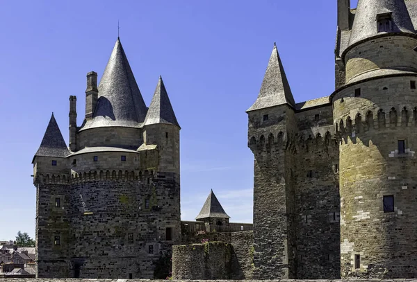 Chateau Vitre Middeleeuws Kasteel Stad Vitr Bretagne Frankrijk Juni 2019 — Stockfoto