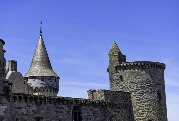Chateau Vitre Medeltida Slott Staden Vitr Bretagne Frankrike Den Juni — Stockfoto