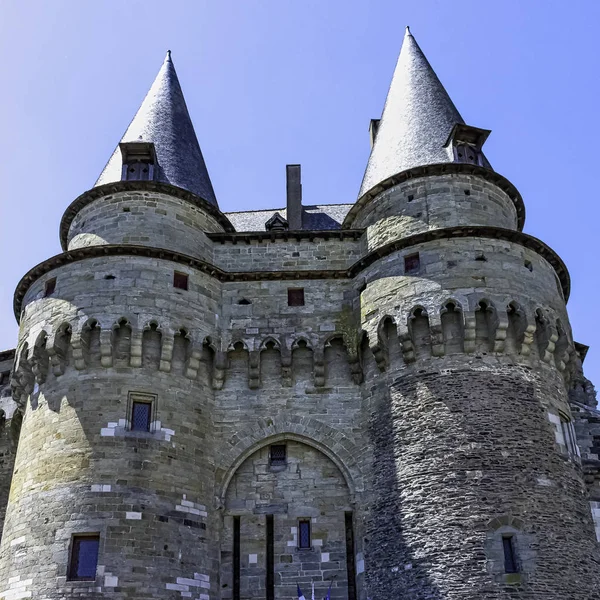 Chateau Vitre Castillo Medieval Ciudad Vitr Bretaña Francia Junio 2019 — Foto de Stock