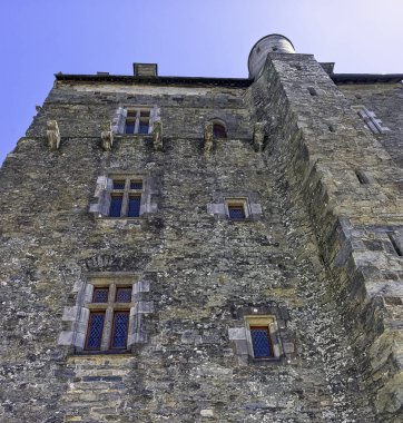 Chateau de vitre-Vitr kasabasında Ortaçağ Kalesi, Brittany, Fransa 1 Haziran 2019 tarihinde