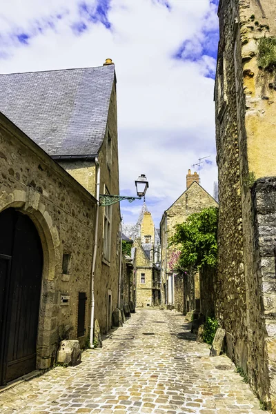 Straat Van Mans Old Town Met Vintage Architectuur Mans Maine — Stockfoto