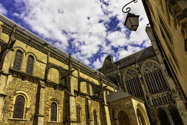 Catedral San Julián Cathedrale Julien Mans Mans Maine Francia Mayo —  Fotos de Stock