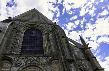 Le Mans, Maine, Fransa 'da Saint Julian Katedrali (Cathedrale St-Julien du Mans) 28 Mayıs 2019