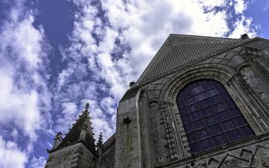 Le Mans, Maine, Fransa 'da Saint Julian Katedrali (Cathedrale St-Julien du Mans) 28 Mayıs 2019