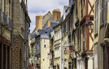 Le Mans Old Town Vintage mimarisi, Maine, Fransa 28 Mayıs 2019