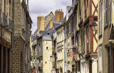 Le Mans Old Town Vintage mimarisi, Maine, Fransa 28 Mayıs 2019