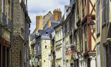 Le Mans Old Town Vintage mimarisi, Maine, Fransa 28 Mayıs 2019