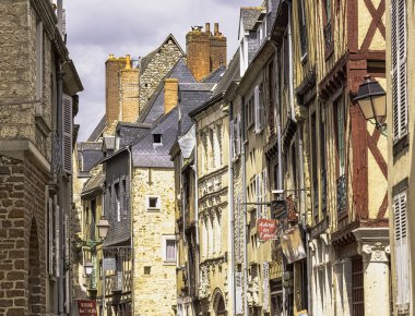 Le Mans Old Town Vintage mimarisi, Maine, Fransa 28 Mayıs 2019