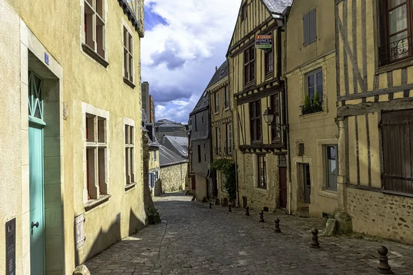 Straat Van Mans Old Town Met Vintage Architectuur Mans Maine — Stockfoto