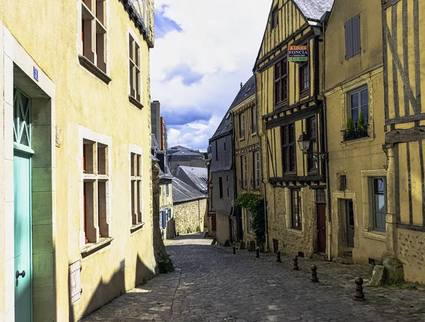 Straat Van Mans Old Town Met Vintage Architectuur Mans Maine — Stockfoto