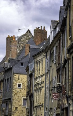 Le Mans Old Town Vintage mimarisi, Maine, Fransa 28 Mayıs 2019