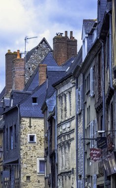 Le Mans Old Town Vintage mimarisi, Maine, Fransa 28 Mayıs 2019