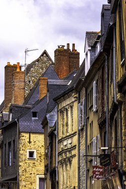 Le Mans Old Town Vintage mimarisi, Maine, Fransa 28 Mayıs 2019