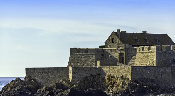 Fort Conchee Vesting Het Rotsachtige Eiland Quince Bretagne Frankrijk Mei — Stockfoto