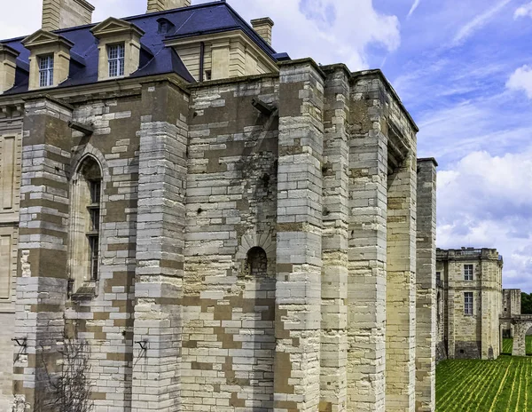 Chateau Vincennes Vincennes Kasabasında Büyük 17Th Century Fransız Kraliyet Kalesi — Stok fotoğraf