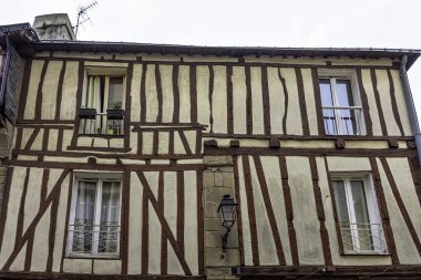 Vannes Old Town Vintage mimarisi, Brittany, Fransa 30 Mayıs 2019
