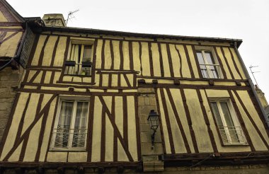 Vannes Old Town Vintage mimarisi, Brittany, Fransa 30 Mayıs 2019