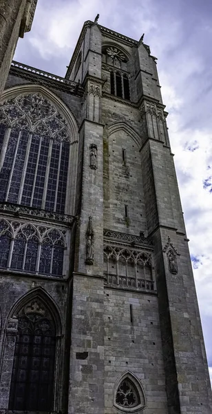 Catedral San Julián Cathedrale Julien Mans Mans Maine Francia Mayo — Foto de Stock