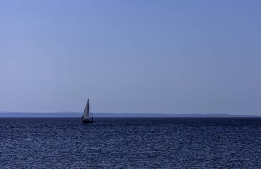 Baltık Denizi'nde yelkenli yat - Hel, Pomerania, Polonya