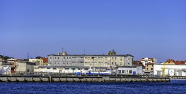 27 Ağustos 2019 tarihinde Hel, Pomerania, Polonya Limanı'na giriş