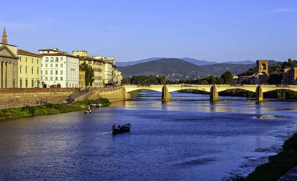 Ponte Alle Grazie Nebo Ponte Rubaconte Most Přes Řeku Arno — Stock fotografie