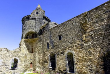 Chateau de vitre-vitre kasabasında Ortaçağ Kalesi, Brittany, Fransa 1 Haziran 2019 tarihinde