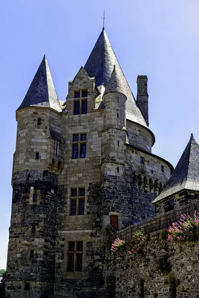 维特尔城堡 2019年6月1日在布列塔尼镇的中世纪城堡 — 图库照片