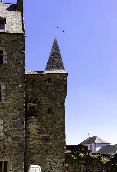 Chateau Vitre Medeltida Slott Staden Vitre Bretagne Frankrike Den Juni — Stockfoto