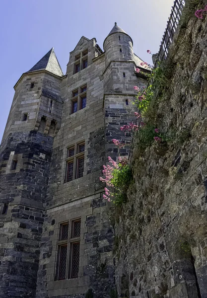Chateau Vitre Castello Medievale Nella Città Vitre Bretagna Francia Giugno — Foto Stock
