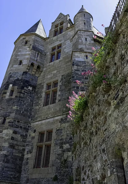 Chateau Vitre Middeleeuws Kasteel Stad Vitre Bretagne Frankrijk Juni 2019 — Stockfoto