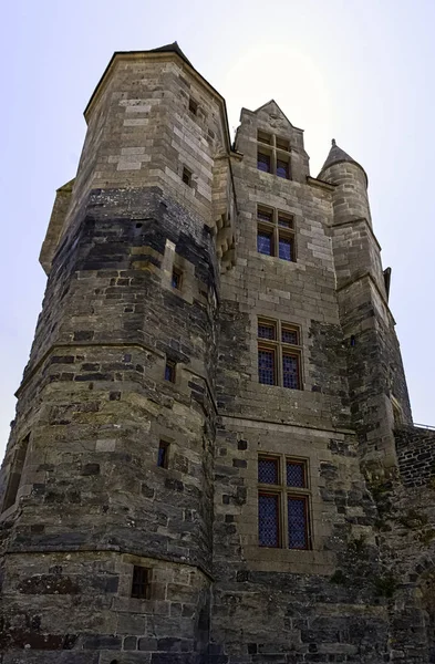 Chateau Vitre Castillo Medieval Ciudad Vitre Bretaña Francia Junio 2019 — Foto de Stock