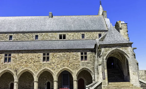 Château Vitre Château Médiéval Dans Ville Vitre Bretagne France Juin — Photo