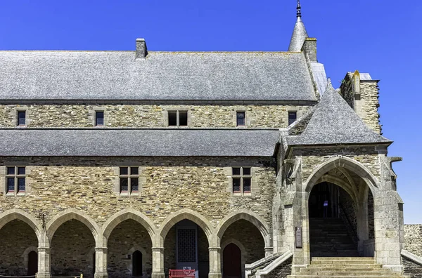 Château Vitre Château Médiéval Dans Ville Vitre Bretagne France Juin — Photo