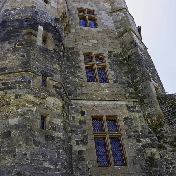 Шато Витре Средневековый Замок Городе Витре Бретань Франция Июня 2019 — стоковое фото