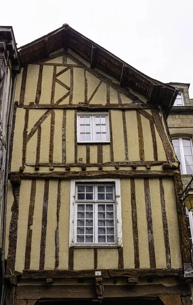 Vintage Architecture Old Town Dinan Brittany France May 2019 — Stock fotografie