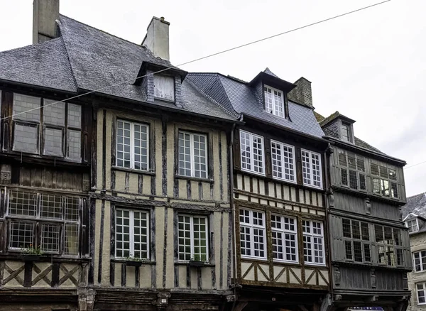 Arquitetura Vintage Cidade Velha Dinan Bretanha França Maio 2019 — Fotografia de Stock