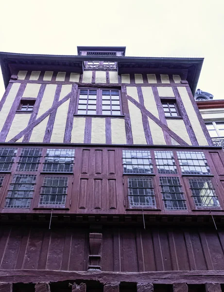Vintage Architectuur Van Old Town Dinan Bretagne Frankrijk Mei 2019 — Stockfoto