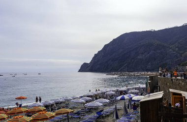 Monterosso al Mare'nin Panoramik Manzarası, Cinque Terre, İtalya