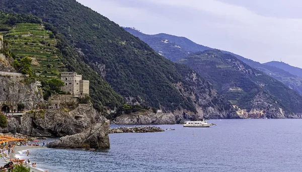 Vista Panorámica Monterosso Mare Cinque Terre Italia — Foto de Stock