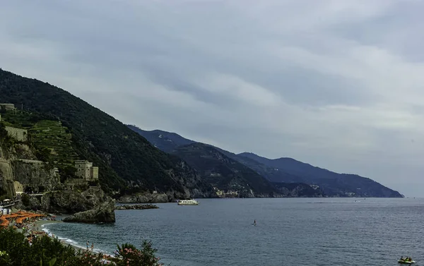 Vista Panorámica Monterosso Mare Cinque Terre Italia — Foto de Stock