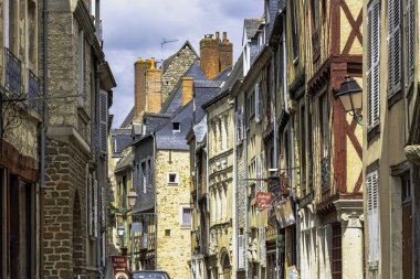 Le Mans Old Town Vintage mimarisi, Maine, Fransa 28 Mayıs 2019