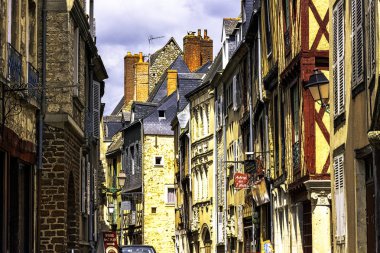 Le Mans Old Town Vintage mimarisi, Maine, Fransa 28 Mayıs 2019