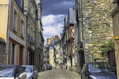 Le Mans Old Town Vintage mimarisi, Maine, Fransa 28 Mayıs 2019