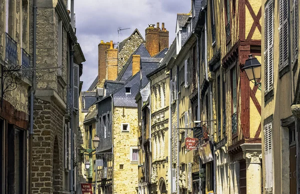 Arquitectura Vintage Old Town Mans Maine Francia Mayo 2019 —  Fotos de Stock